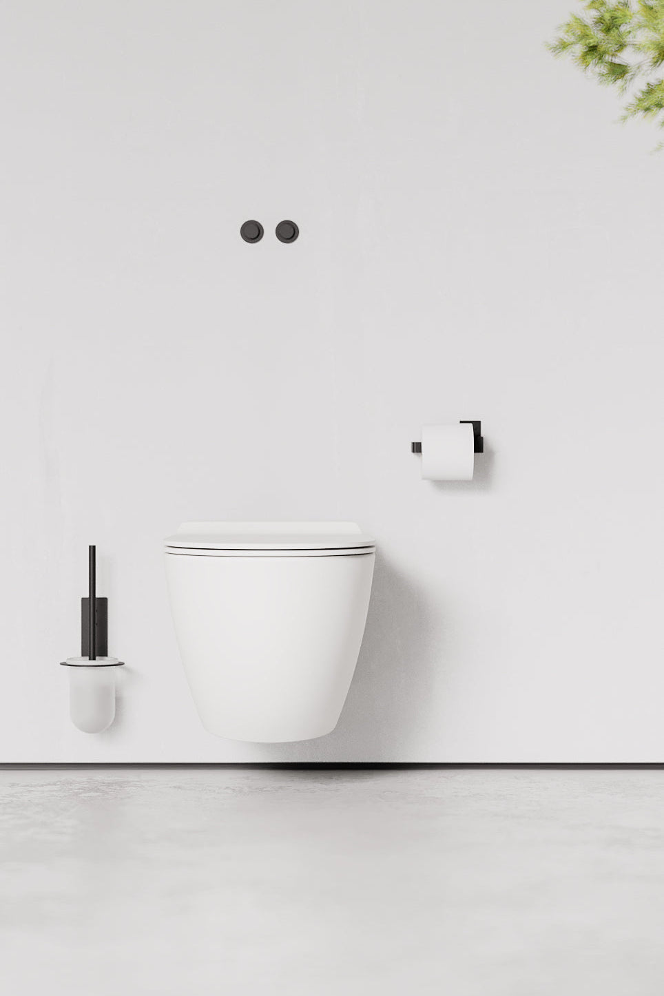 Toiletbørste - sort